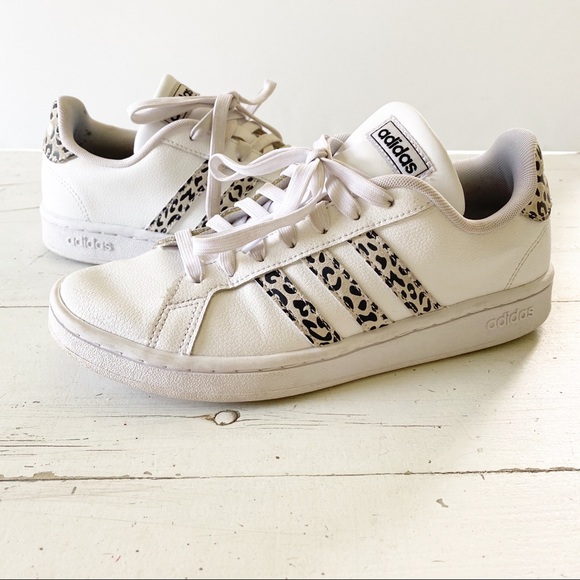adidas leopard grand court